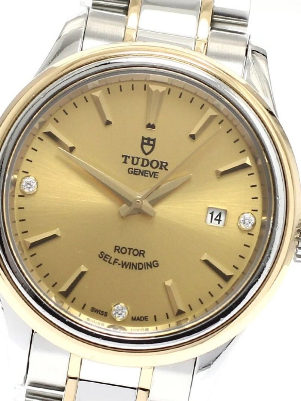 TUDOR style 12103 3P diamond YG2 tone gold Dial Automatic Ladies Watch
